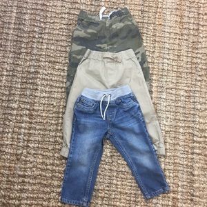 Toddler 2T pants  Camo & Khaki joggers & jeans